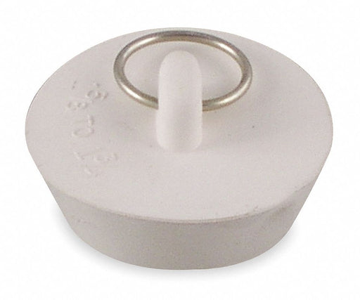 DrainStopper Dia 1-5/8 to1-3/4 Wht PK5