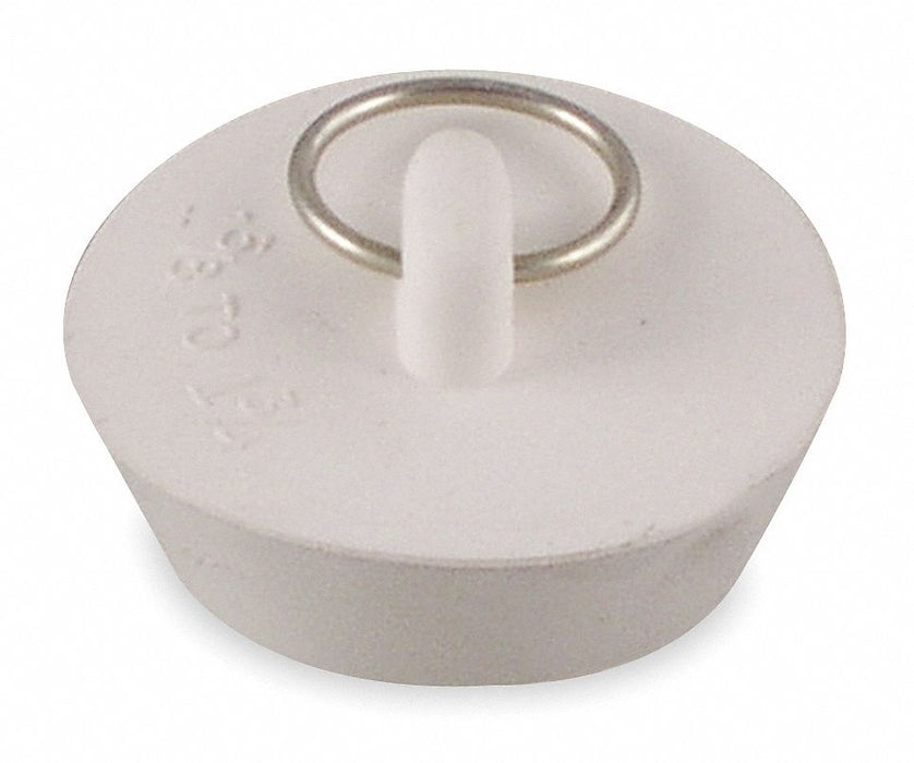 DrainStopper Dia 1-5/8 to1-3/4 Wht PK5