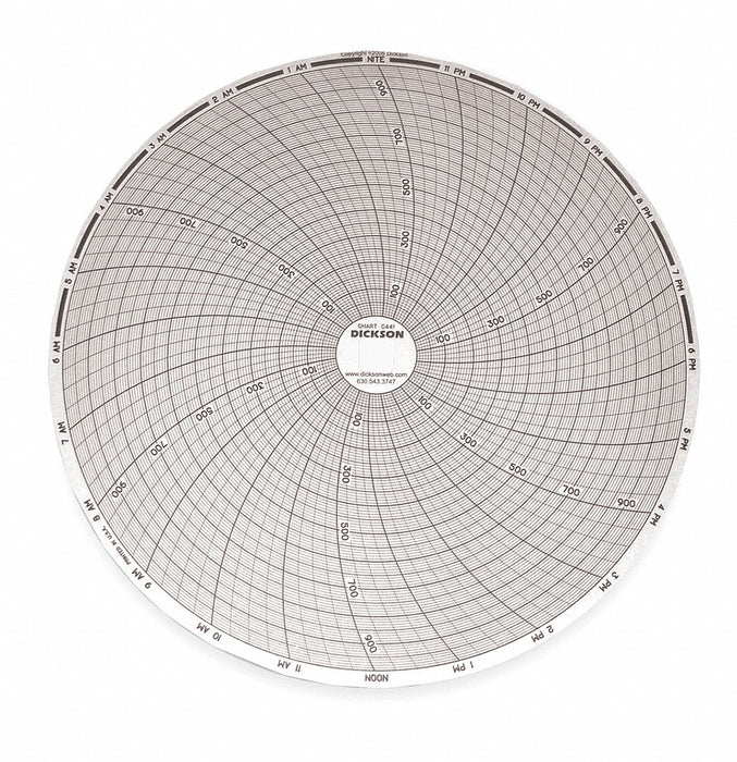 J2677 Circular Paper Chart 24 hr 60 pkg