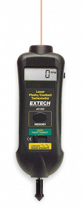 Laser Tachometer +/-0.05% RPM Acc LCD