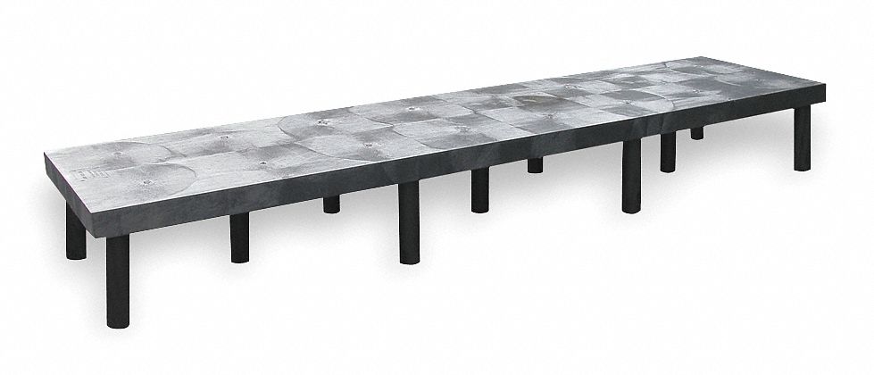 Dunnage Rack 2250 lb HDPE 96 W x 24 D