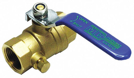 Manual 2-Way Ball Valve NPT Brass