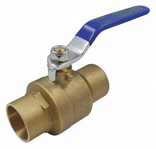 Manual 2-Way Ball Valve Sweat Brass