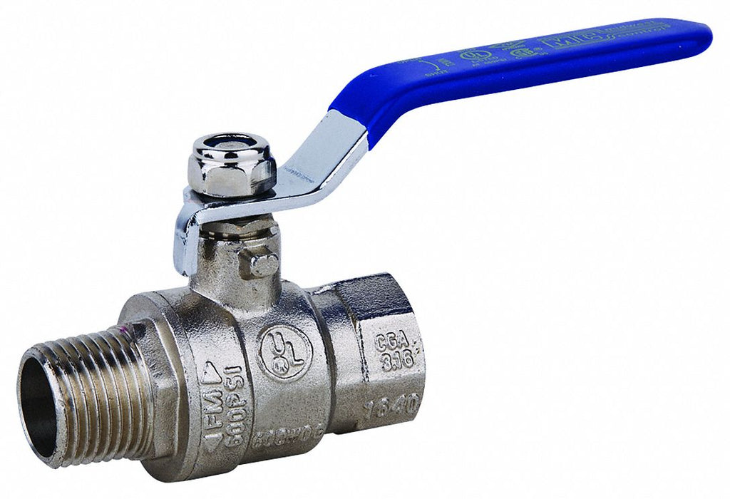 Manual 2-Way Ball Valve NPT Brass