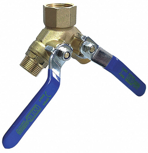 Manual 3-Way Ball Valve 1 Brass