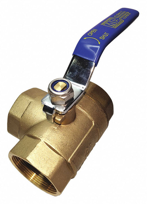 Manual 3-Way Ball Valve 1/4 Brass