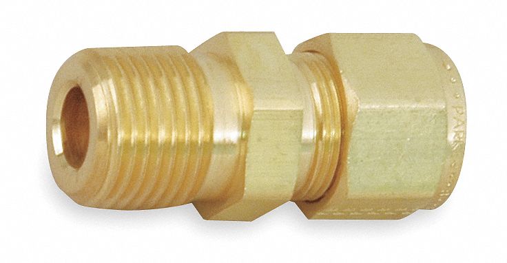 Straight Brass Comp.5/8in MNPT1/2in