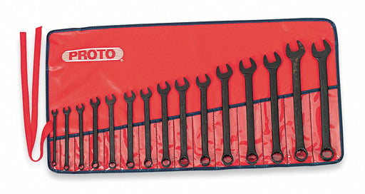 Combo Wrench St Steel Blk Oxd Stnd Ofst