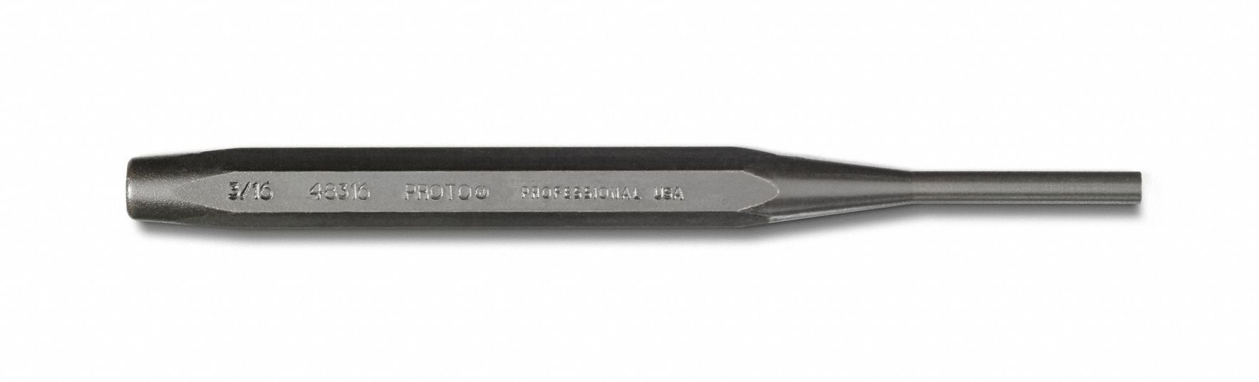 Drive Pin Punch 3/16 x 5 1/4 In