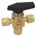 Manual 3-Way Ball Valve 3/8 Brass