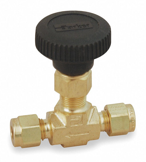 Needle Valve Straight Brass 1/8 In.