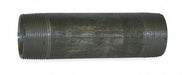 Black Pipe Nipple Threaded 1-1/4x10 In
