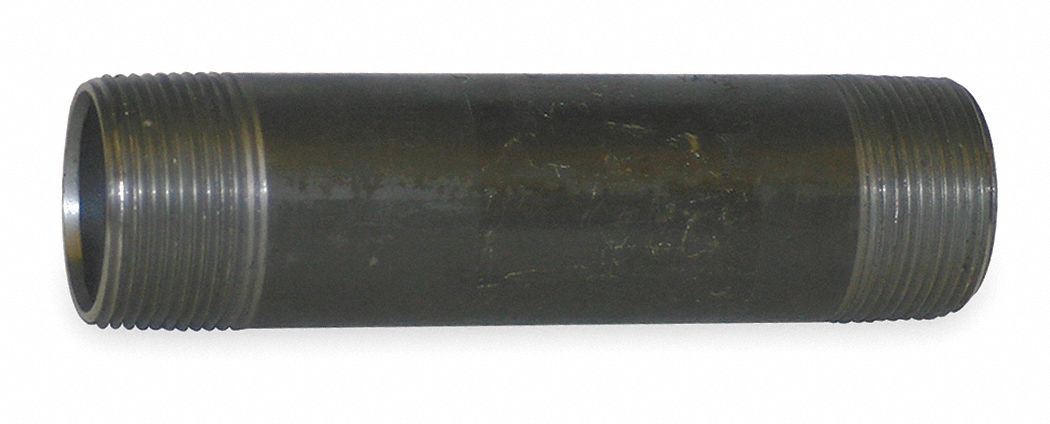 Black Pipe Nipple Threaded 1-1/2x5 In