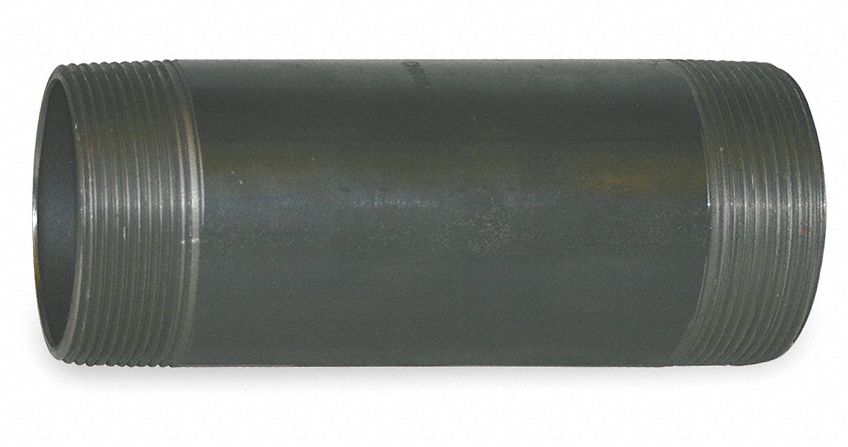 Black Pipe Nipple Threaded 3x4 