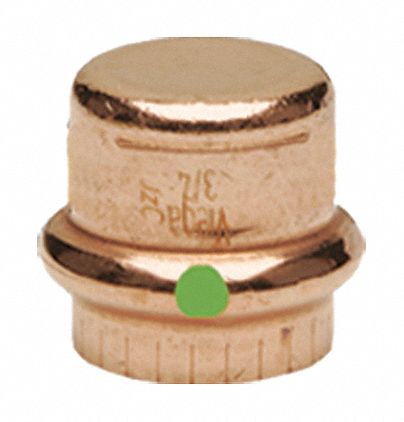 Cap Copper Press-fit 2 in
