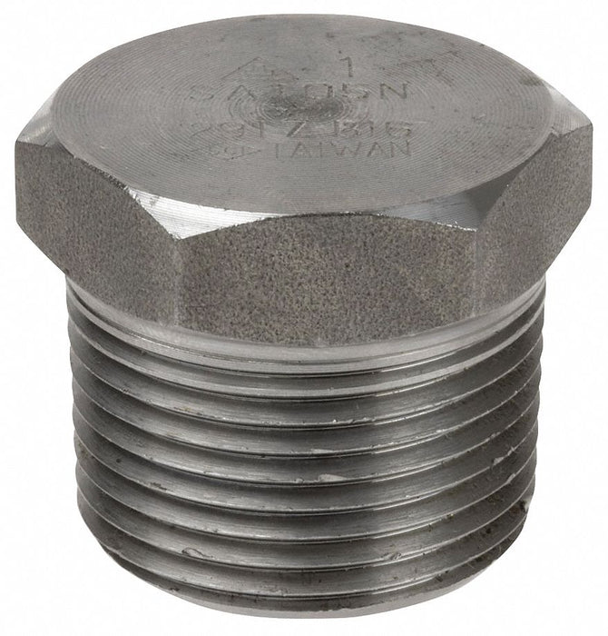Hex Head Plug 316L SS 1/4 in MNPT