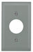 Single Receptacle Cover Ivory