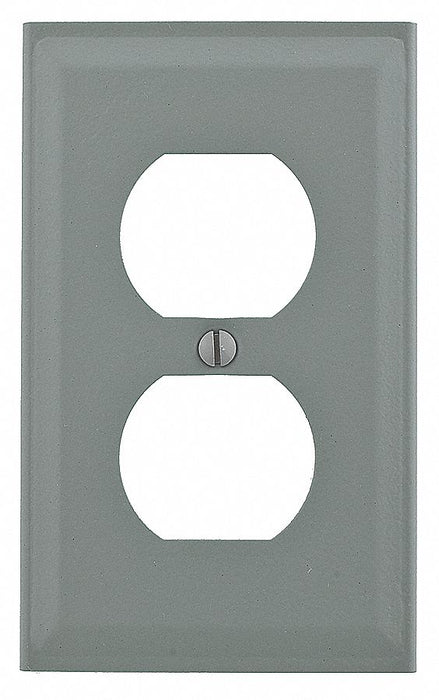 Single Receptacle Cover Gray