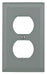 Single Receptacle Cover Gray