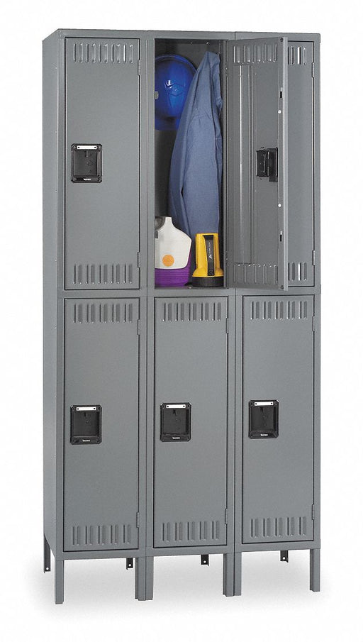 F0424 Lckr 2x3Lckr Gray 78 x36 x18 UnAssm