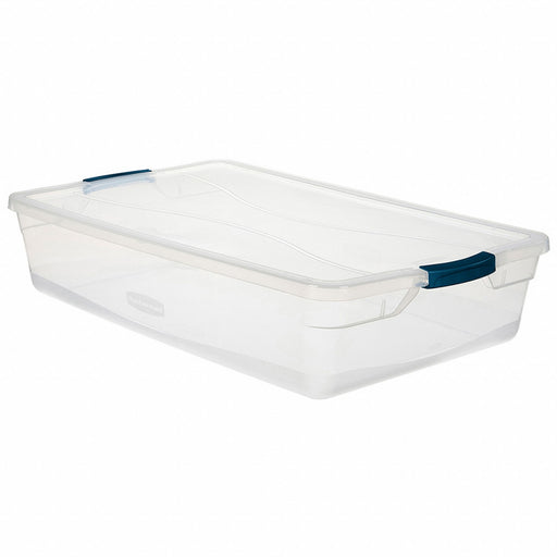 Storage Tote 29 in L 17.75 in W Clear
