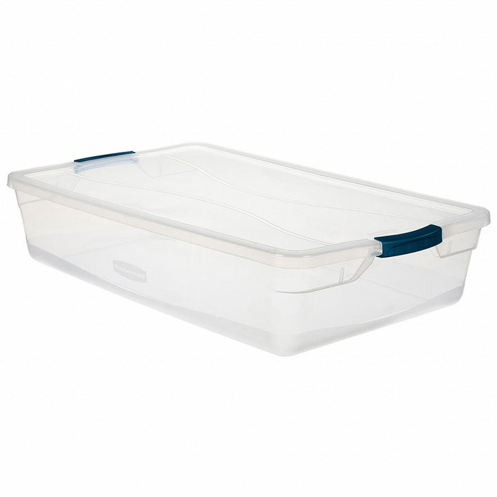 Storage Tote 29 in L 17.75 in W Clear