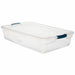 Storage Tote 29 in L 17.75 in W Clear