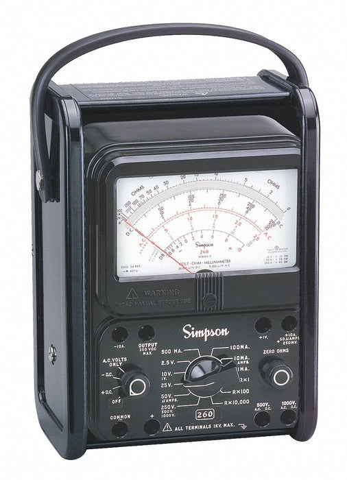 Analog Multimeter 1000V 10A 20M Ohms