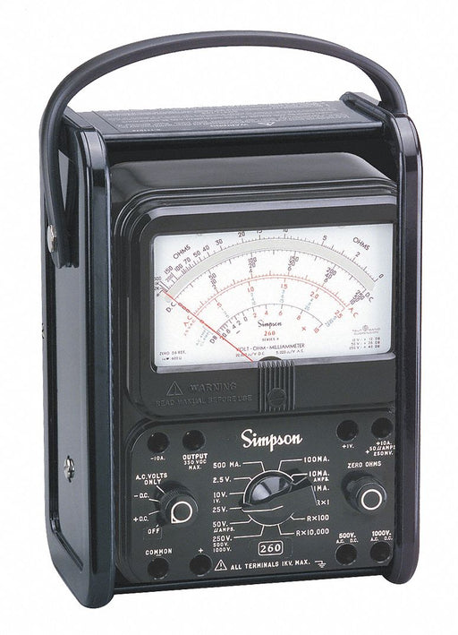 Analog Multimeter 1000V 10A 20M Ohms