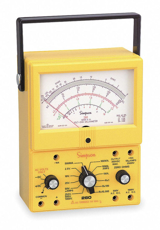 Analog Multimeter 1 000 V 20 megaohm