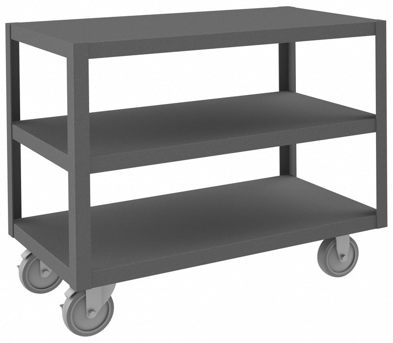 Mobile Table 3 Shelves