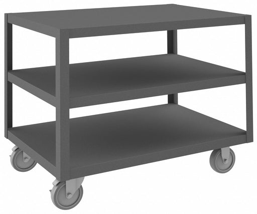 Mobile Table 3 Shelves