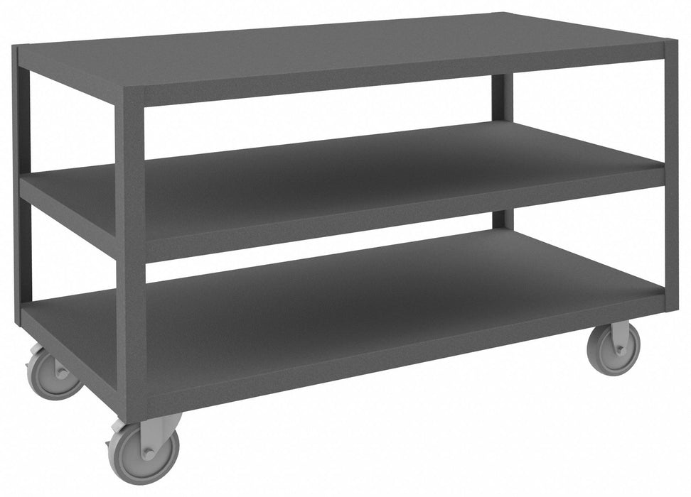 Mobile Table 3 Shelves