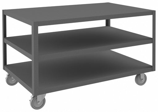 Mobile Table 3 Shelves