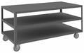 Mobile Table 3 Shelves