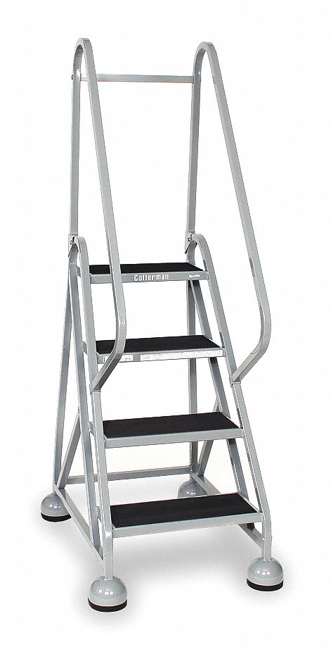 F2130 Rolling Ladder Hndrl Platfm 36 In H