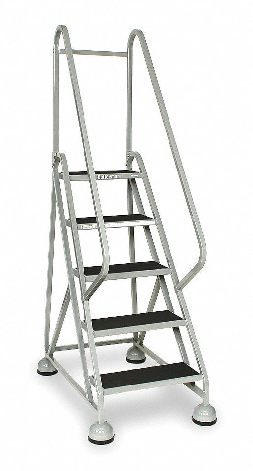 F2132 Rolling Ladder Hndrl Platfm 45 In H