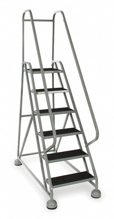 Rolling Ladder Hndrl Platfm 54 In H