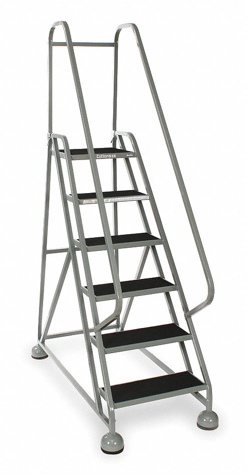 D5248 Rolling Ladder Hndrl Platfm 54 In H