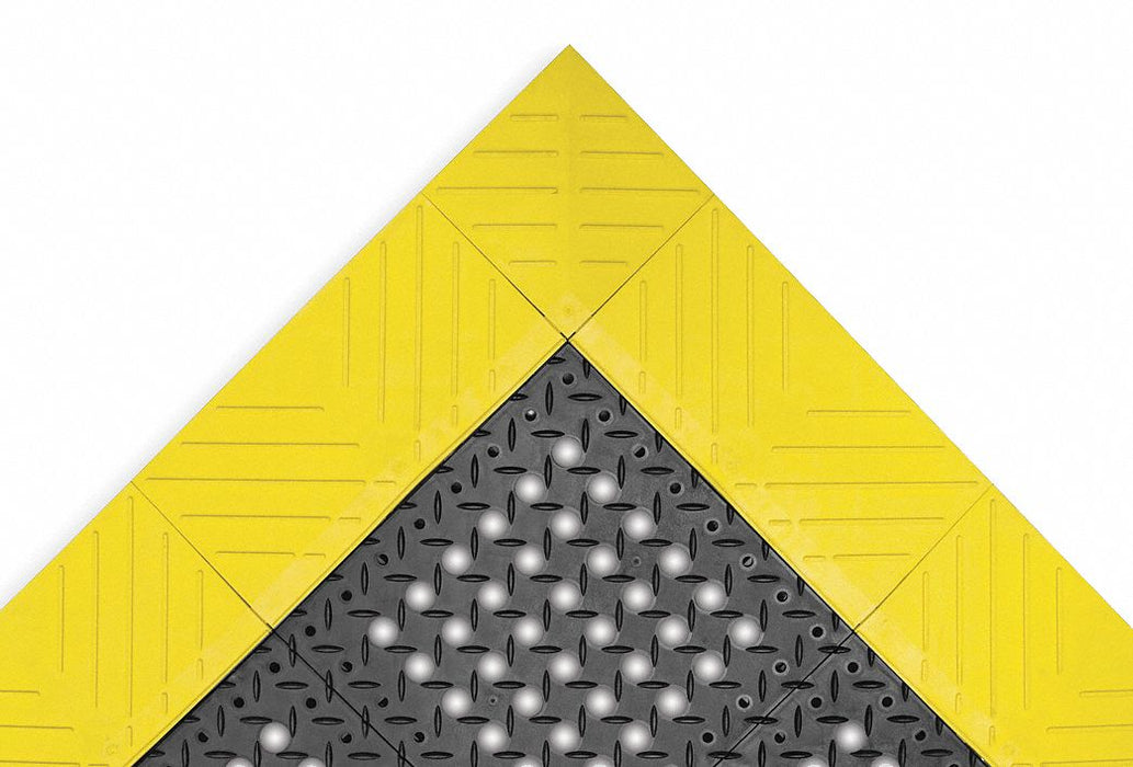 Drainage Mat Black wYlwBrdr 3ft. 6 x6ft.