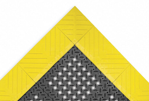 Drainage Mat Black wYlwBrdr 3ft. 6 x6ft.
