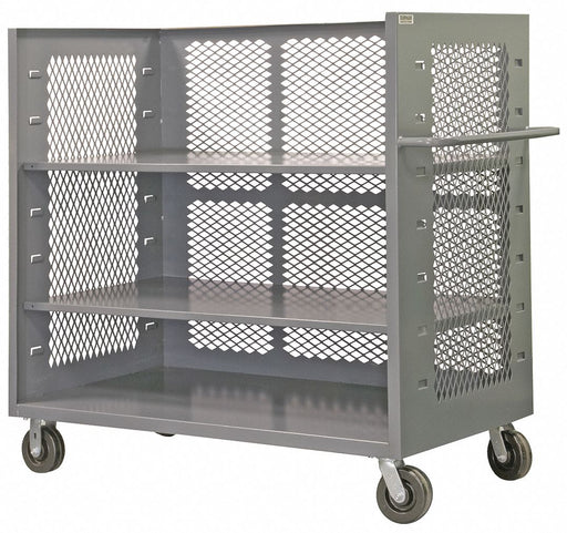 Stock Cart With 3-Sides 36 in L Steel