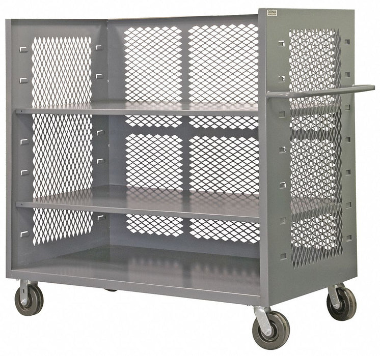 Stock Cart With 3-Sides 36 in L Steel