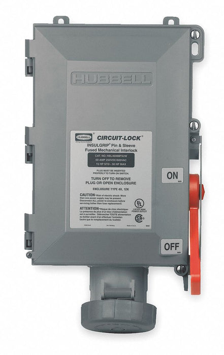MchIntrlkDvcFsd 3P4W 60A 600AC250DC 50hp