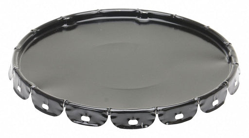 Steel Pail Lid Black Steel