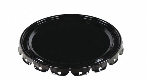 Steel Pail Lid Black Steel