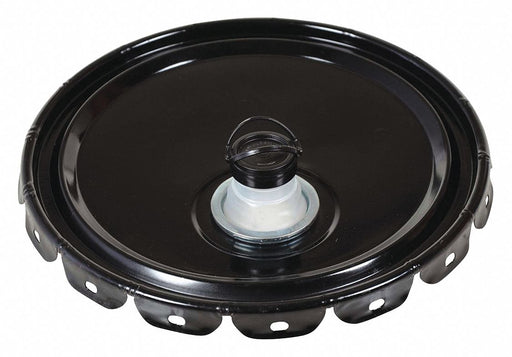 Steel Pail Lid Black Steel