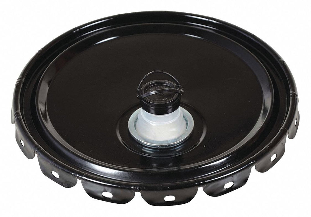Pail Lid 12 in OD Steel Black