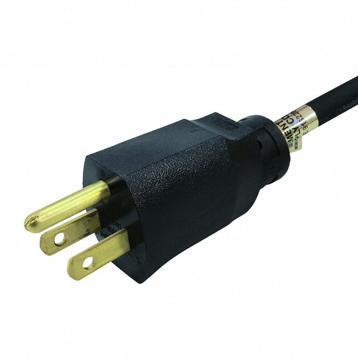 Power Cord 8 ft Black 14 AWG