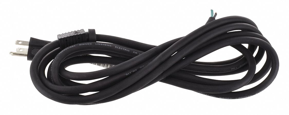 Power Cord 5-15P SJO 6 ft Blk 13A 16/3